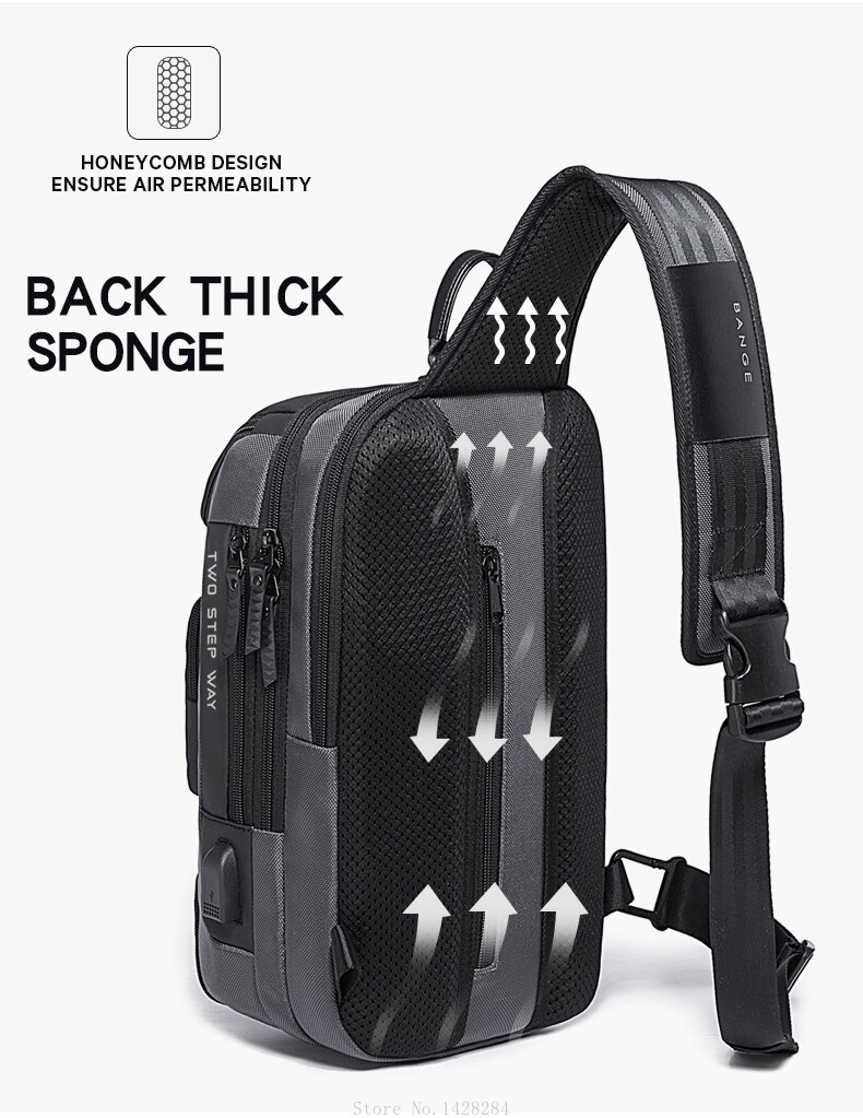 Xiaomi Multifunctionele Anti-Diefstal Crossbody Tas Mannen Schouder Messenger Bags Mannelijke Oxford Borst Tas Waterdicht Krasbestendig