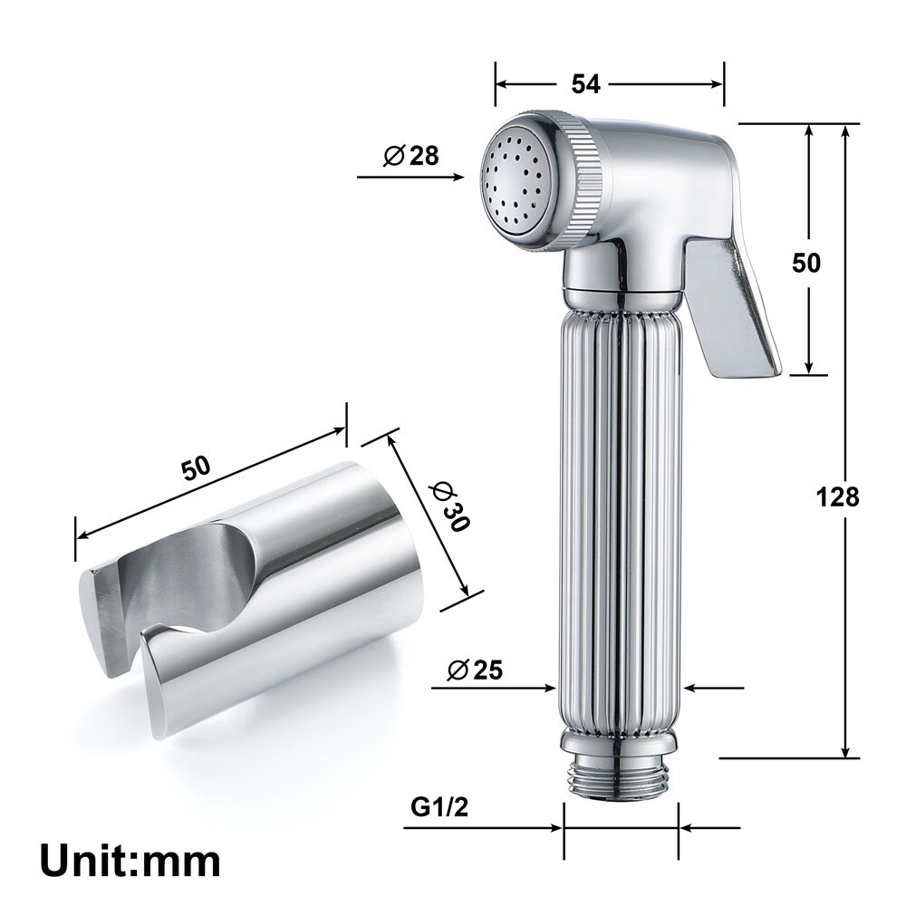 Wc bidets handdouche spray messing toilet bidets voor toiletten apparaat draagbare douche handbediende kranen bidet zitting: Rood