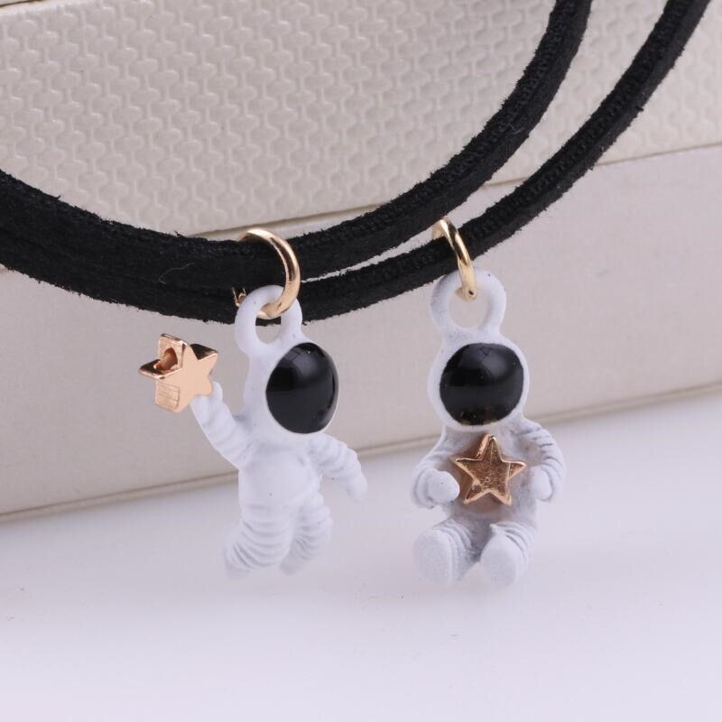Wszechświat astronauta galaktyka naszyjnik łańcuch Wykonany ręcznie klasyczny biżuteria wisiorek kołnierz choker dla kobiet prezent na boże narodzenie