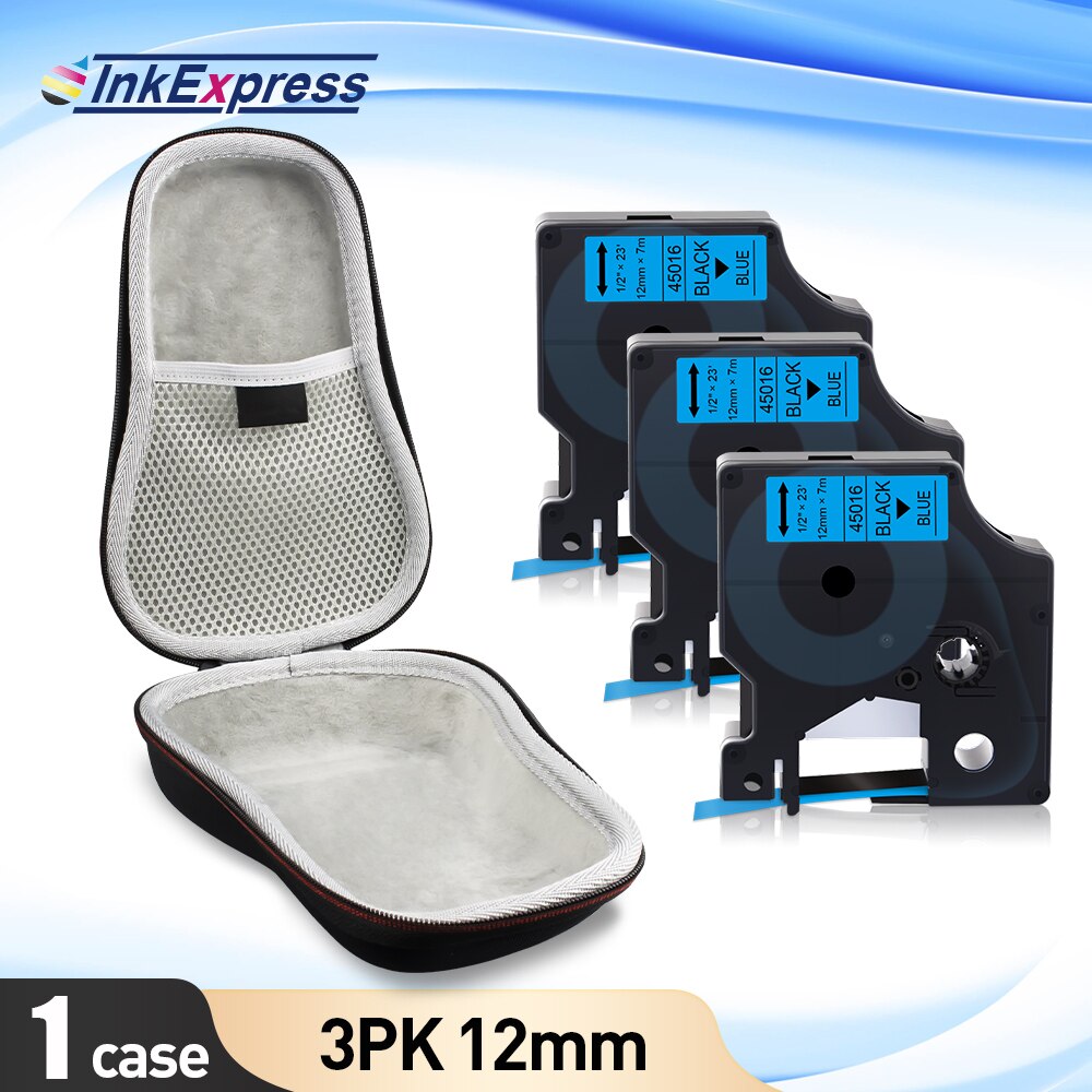 Przenośna drukarka do etykiet skrzynka dla Dymo LabelManager 160 280 drukarka etykiet COLORPOP EVA Box LM160 torba ochronna torba 45013 taśma: 1 Case-Set 6