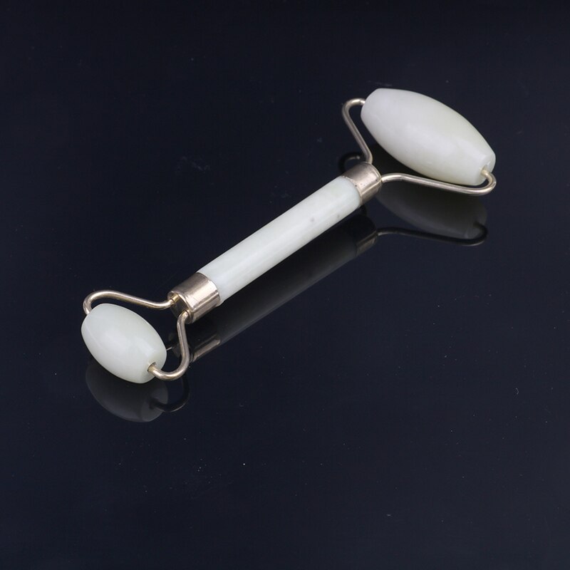 1Pcs Gezicht Massager Jade Gezicht Roller Double Head Groen Facial Massage Roller Gezicht Hals Dunne Rimpel Verwijderen Gezicht lifting: 4