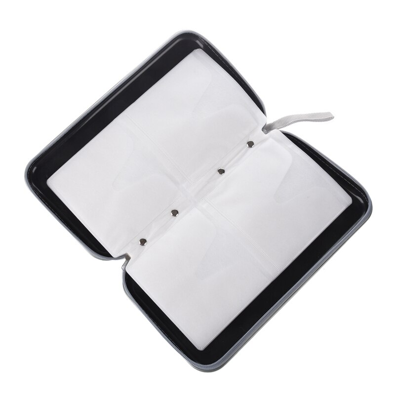 2X 80 Disc Album CD DVD Carry Cover Case Wallet Storage Holder Bag Hard Box - Black