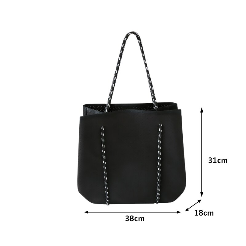 Femmes Pratique Néoprène Sac De Plage En Plein Air En Néoprène Sac À Main Grande Capacité Décontracté Sac À Bandoulière De Maman Sac Sacs Composites