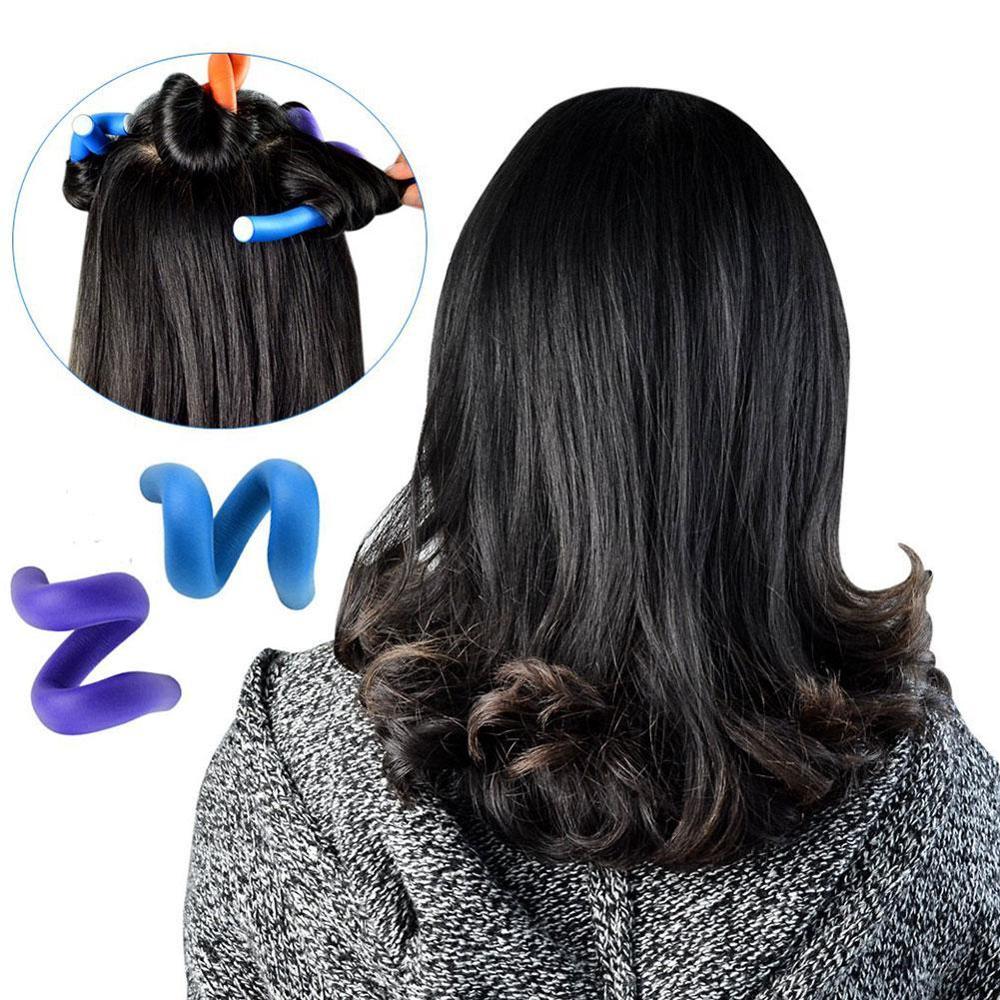 10 stk/parti mykt hårkrøller roller curl hår bøyelige rollers diy magic hair curlers verktøy styling ruller svamp hår curling