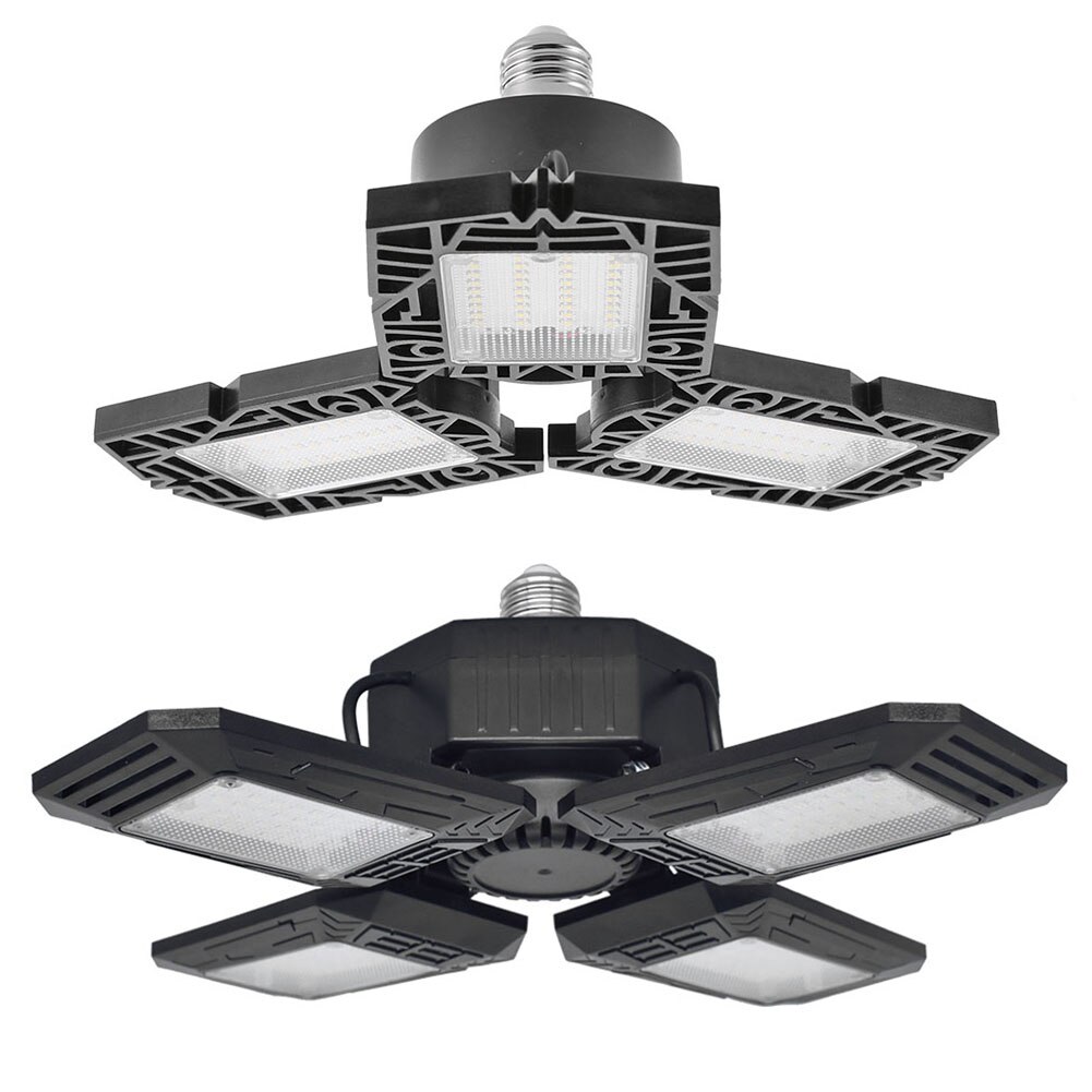 LED Garage Lights Foldable E27 Bulb E27 Deformable LED Ceiling Light Home Warehouse Workshop Garage Folding Lamp