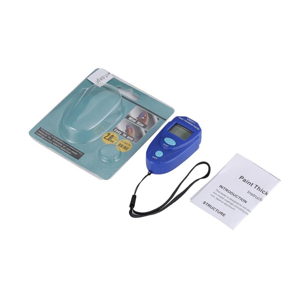 Ru Mini Coating Digitale Schilderij Diktemeter Lcd Auto Coating Diagnose-Tool Ultrasone Auto-Detector Met CR2032 Batterij