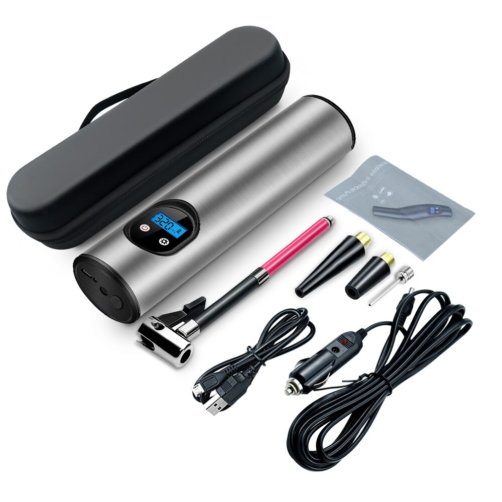 Portable 150PSI 12V Auto Car Air Compressor Bicycle Silver Tire Tyre Inflator Pump Auto Air Compressor with Display