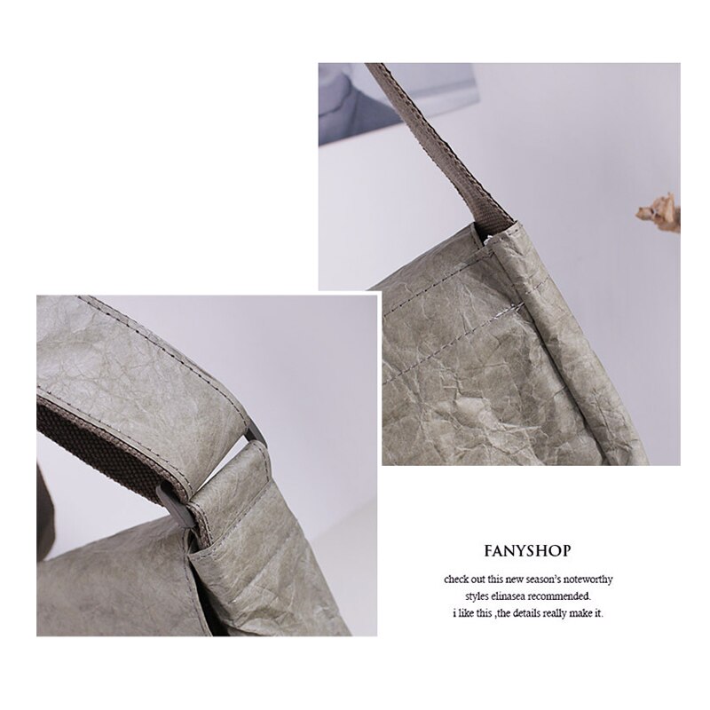 Lona kraft papel mensageiro ombro sacos de compras para as mulheres 2021 bolsas bolsa feminina meninas retro dobrar compras casuais carteiras