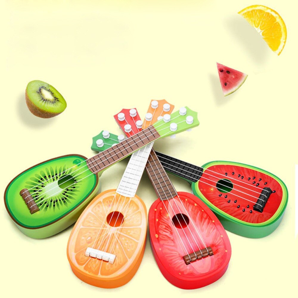 32CM Children Kids Learn Guitar 4 String Ukulele Cute Mini Fruit Can Play Musical Instruments Kid #262381