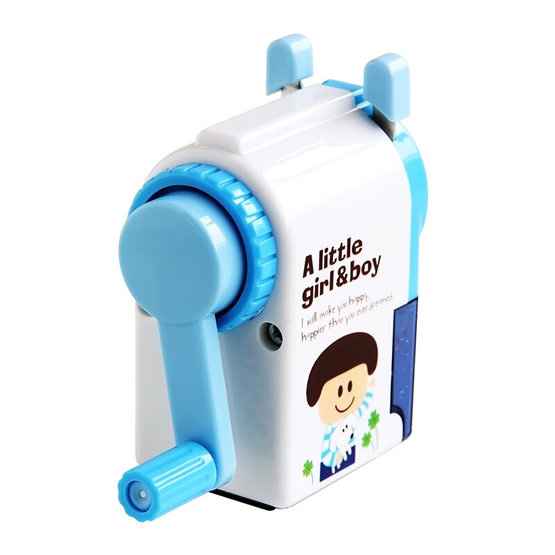 Afilador de lápiz con manivela Deli 0641, máquina coreana, artículos de papelería para estudiantes,