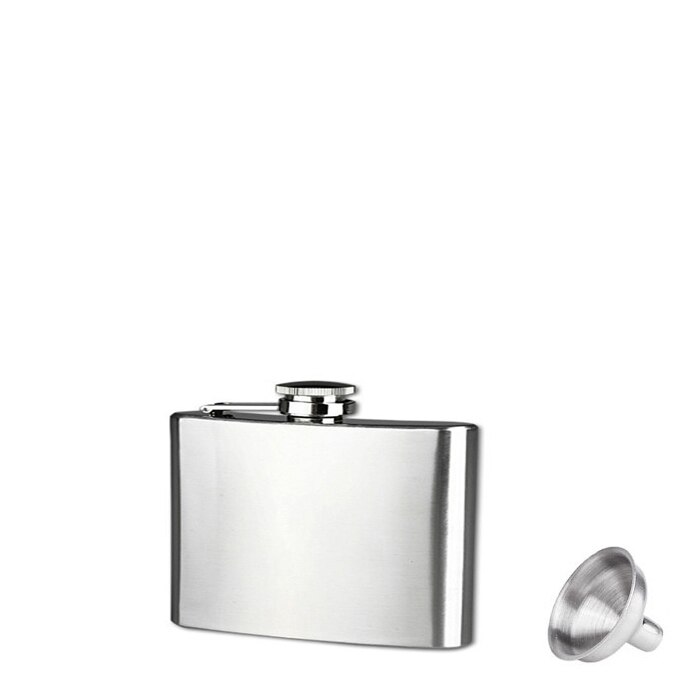 Offre Spéciale fiole digne de confiance en acier inoxydable hanche fiole liqueur Whisky bouchon d'alcool entonnoir Drinkware bouteille commodité # j3s: A