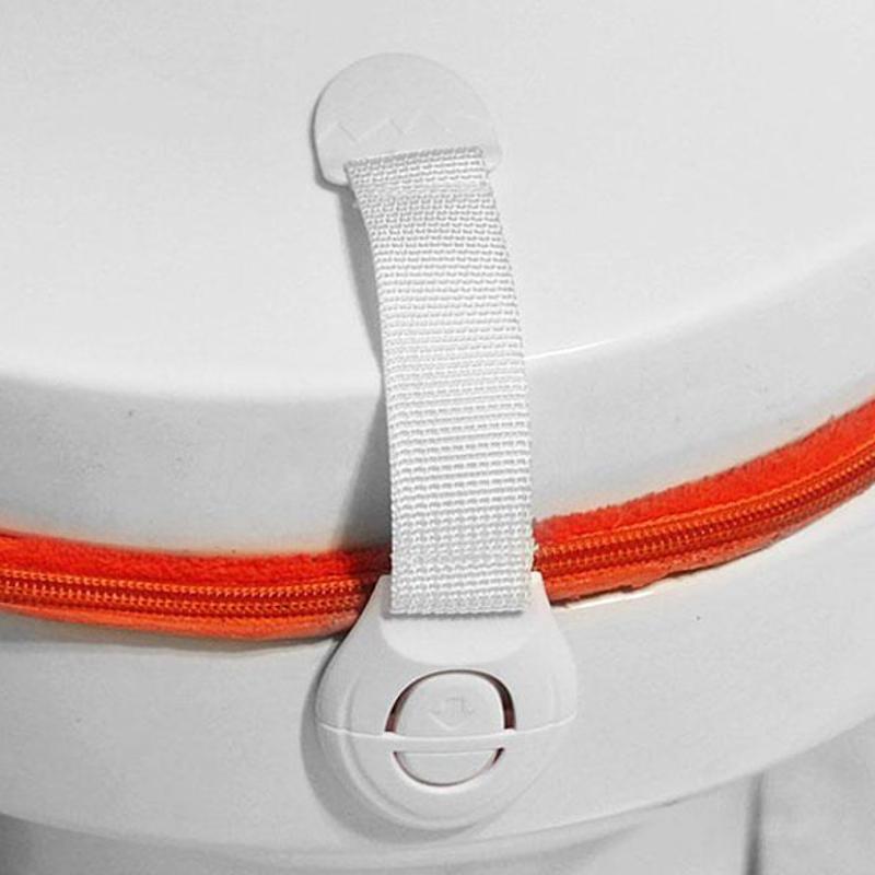 Baby Safety Lock Drawer Or Toilet Lock Multi-function Cloth Belt Safety White Lengthen Multi-function Safety Lock Protection