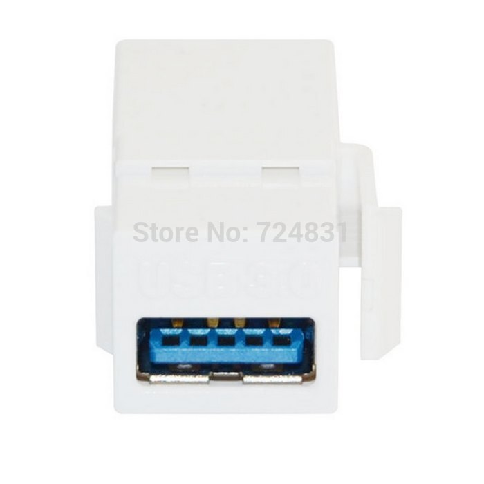 CY USB 3,0 A hembra extensión Keystone conector adaptador de para placa de pared Panel USB