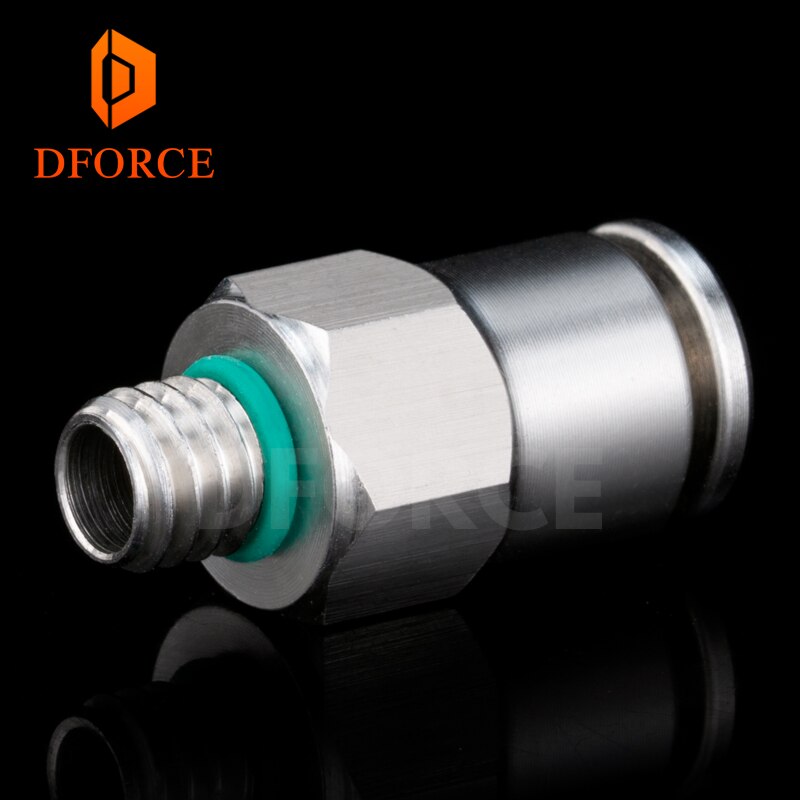 DFORCE 304 SUS stainless steel full metal Pneumatic connecto Fittings G1/8" / M6 for 3D printer 4MM bowden PTFE tube PC4