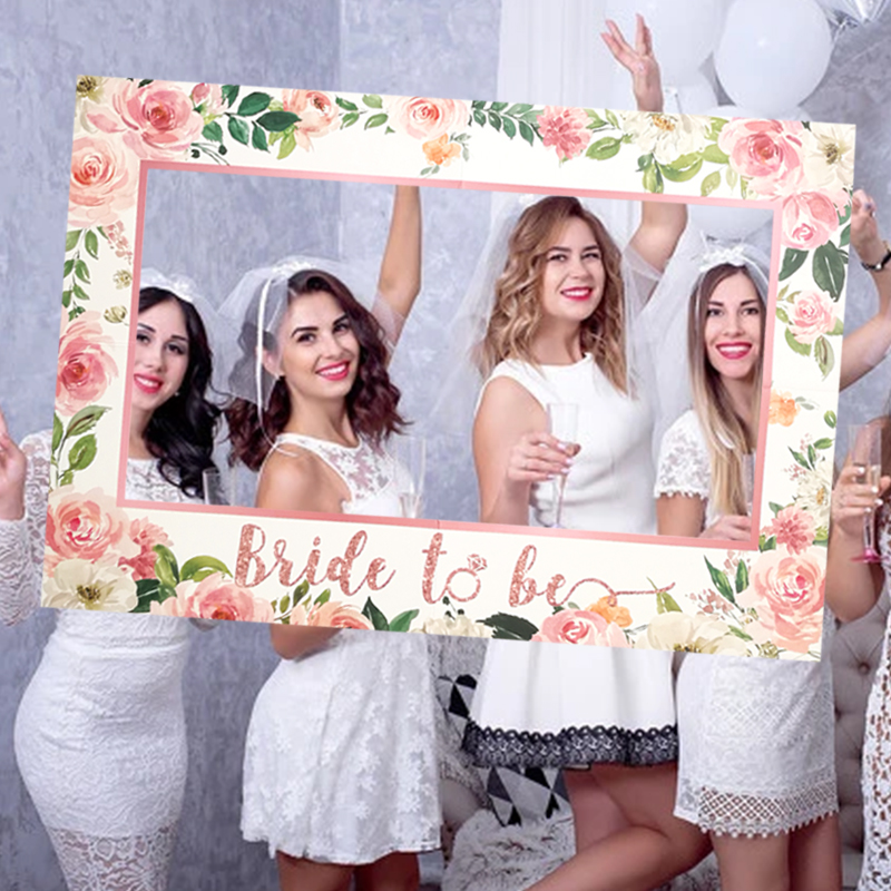 1 Uds. Accesorios para fotomatón de novia para ser, marco para decoración de despedida de soltera, accesorios para fotomatón de boda y compromiso, suministro para despedida de soltera