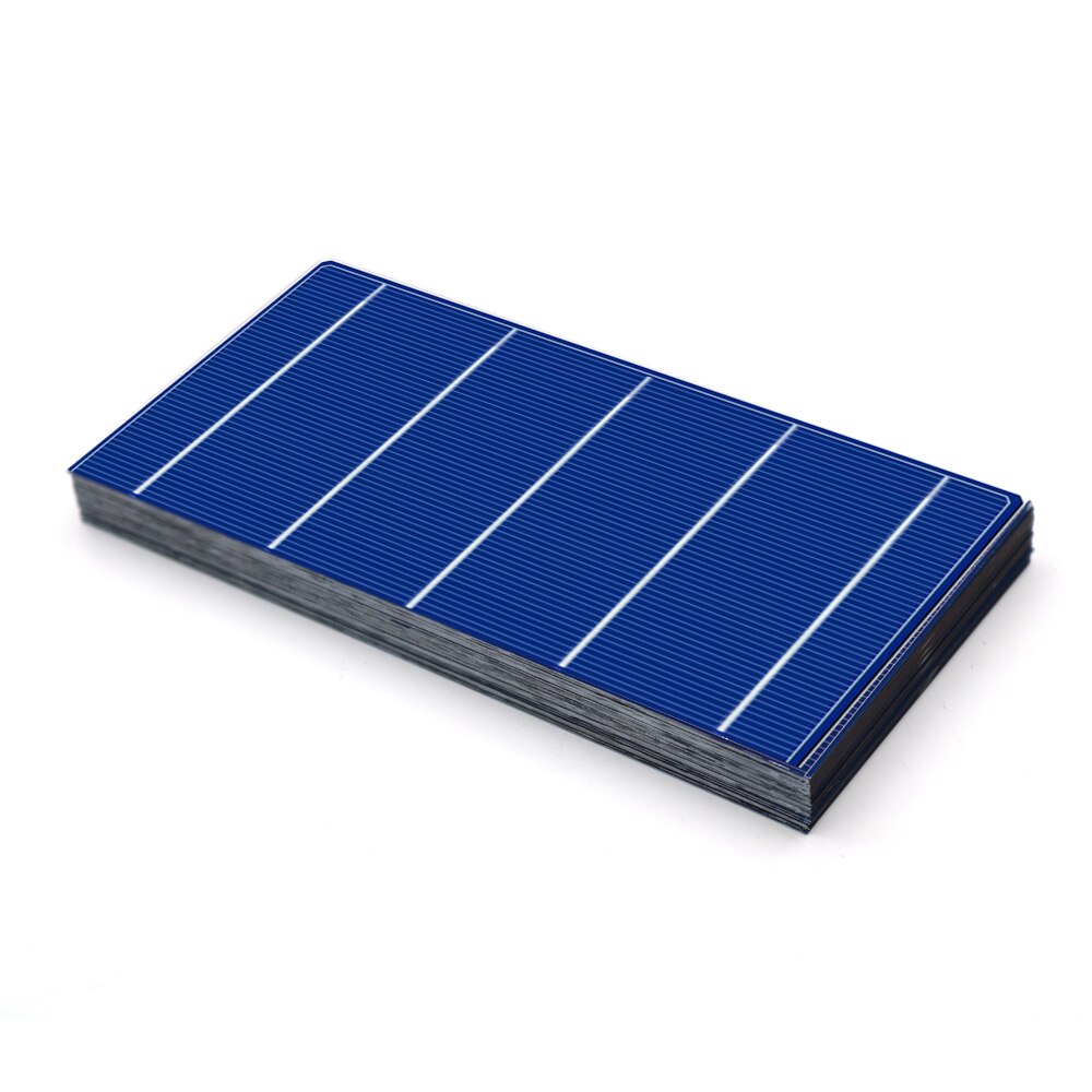 Células solares policristalinas 40/50/100 Uds 2,4 W 4.28A 156x78mm grado barato A PV DIY Panel Solar fotovoltaico C60