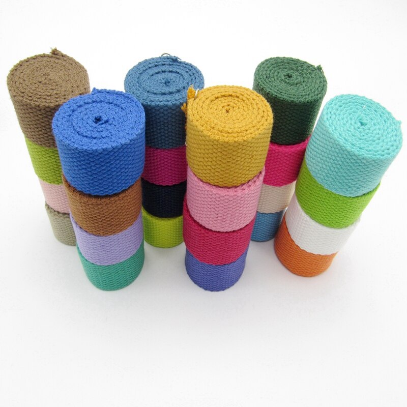 8Meter Meetee 20mm Leinwand Baumwolle Gurtband für Rucksack Band Band DIY Band Voreingenommenheit Bindung Kleidung NäHenne Zubehör