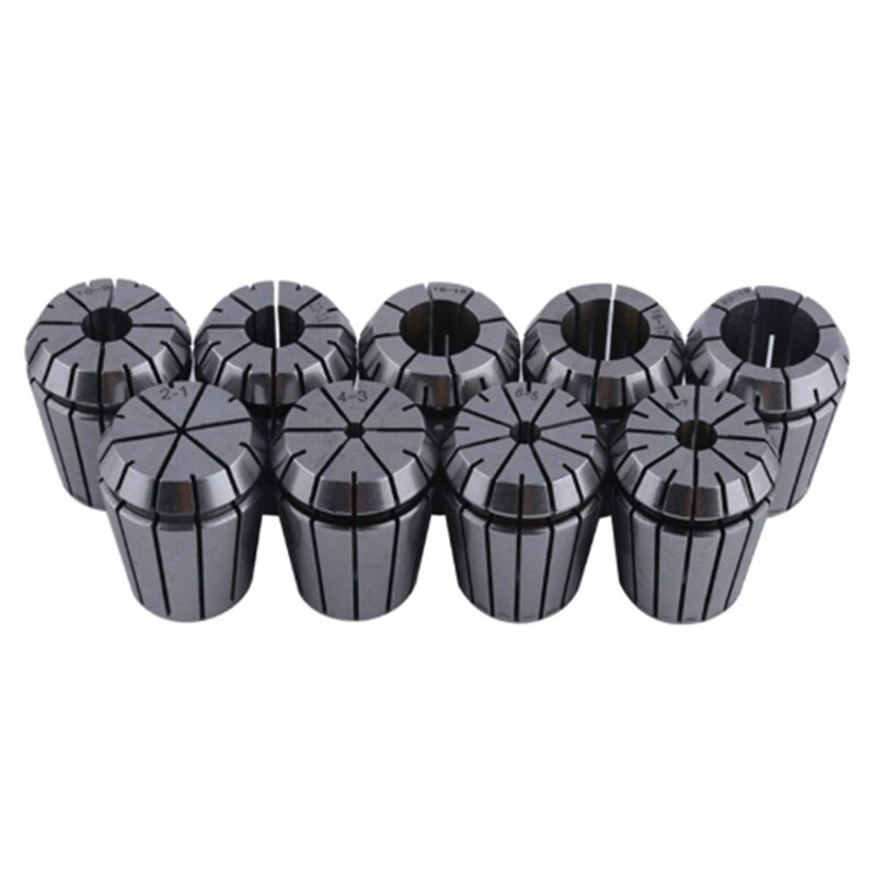 9pcs ER32 Spring Collet chuck Set for CNC Workholding Engraving Machine and Milling Lathe Tool 2/4/6/8/10/12/16/18/20mm Collets