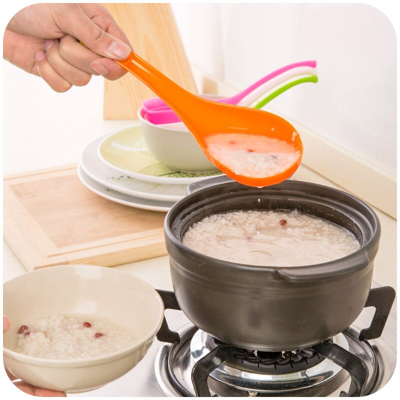 TENMIU Home Japanese Pot Spoon Noodles Colander Draining Spoon Dual-purpose Side Leakage Plastic
