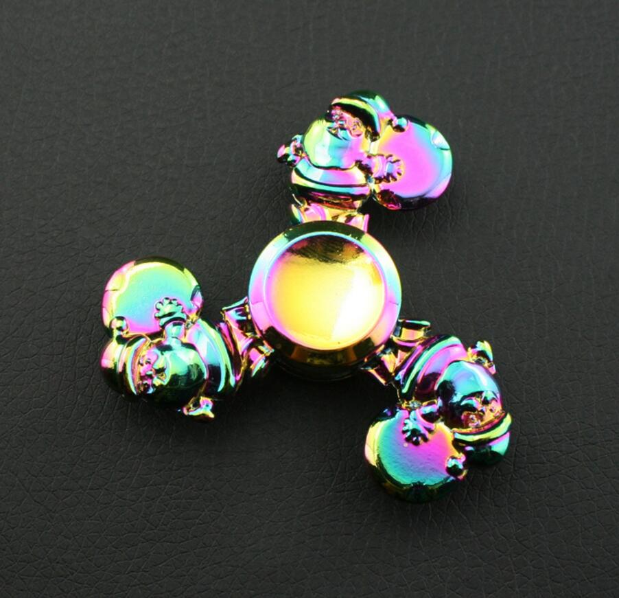 Zinc Alloy Hand Fidget Spinner Fingertip Gyro EDC Finger Spinner For Autism and ADHD Anxiety Stress Peacock Lotus Magic Eye: Style 18