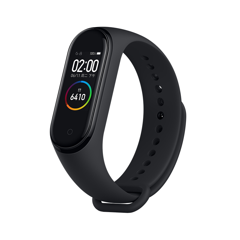 Original Xiaomi Mi Band 4 0.95" AMOLED Screen Smart Miband 4 Waterproof Heart Rate Fitness Wristband 135mAh Bluetooth 5.0 50ATM: black