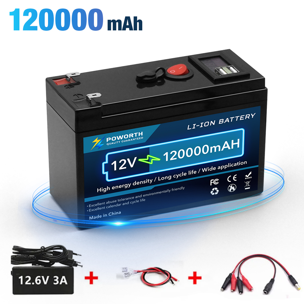 12v x 150ah litiumbatteri med inbyggd bms, lämplig för förvaring av husbil, off-grid-system, solenergisystem för marinbruk