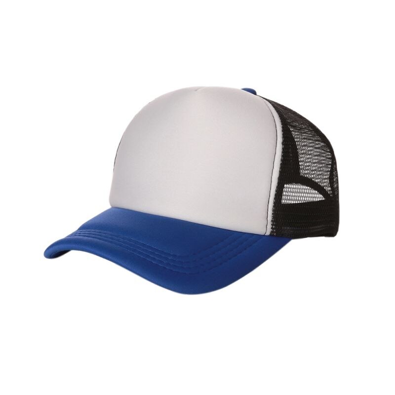 Hyvännäköinen tavallinen baseball-lippis kiinteä trucker mesh tyhjä kaareva säädettävä lippalakki