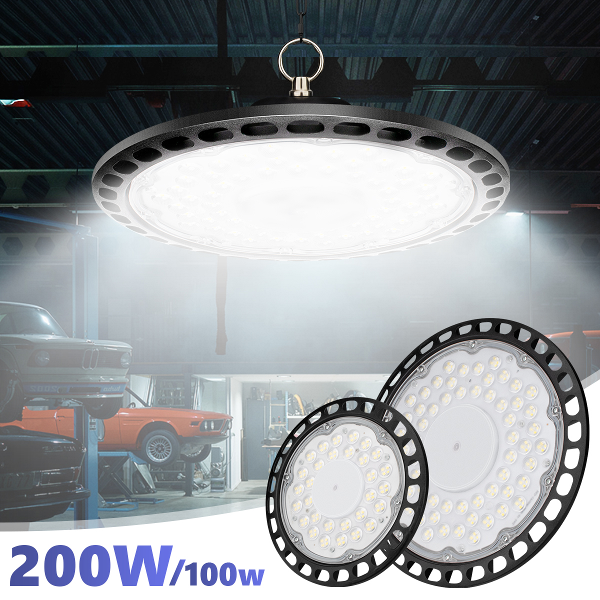 200w 6500k -led-hallenstrahler,  ac 220v ip65 wasserdichte leuchten für gewerbe, industrie, markt, lagerhalle, garage, werkstatt, garagenbeleuchtung