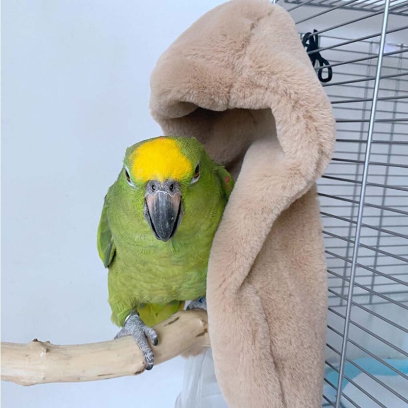 Winter Warm Vogel Sjaal Nest Hoek Papegaai Deken Huisdier Kleine Dier Opknoping Tent Kooi Decoratie Voor Parkiet Valkparkiet