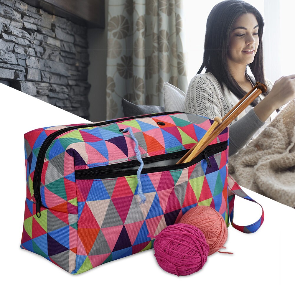 Tragbare betroffen Taschen Speicher Garn Tasche fallen Tote Garn Wolle Tasche Halfter Tote Garn Wolle Tasche Halfter Veranstalter NäHenne betroffen tasche