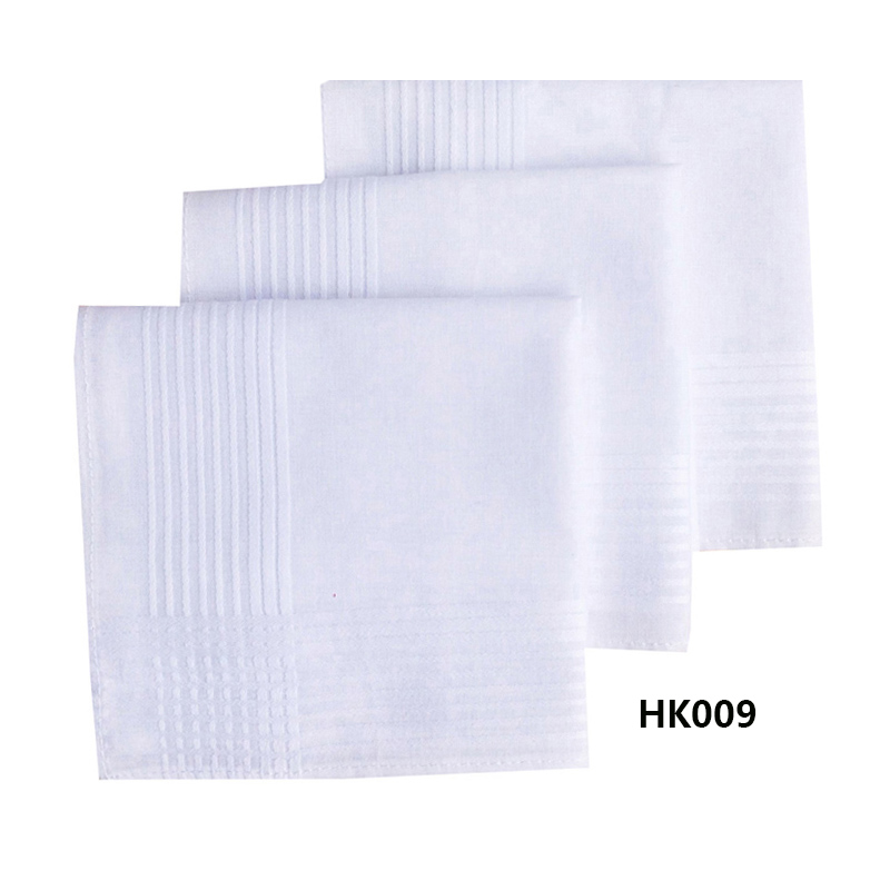 BAIYIXIN Handkerchiefs, Mens Cotton White Hankerchiefs,Pocket Square Hankies/Pocket Hankies 6Pieces: HK009-6PCS