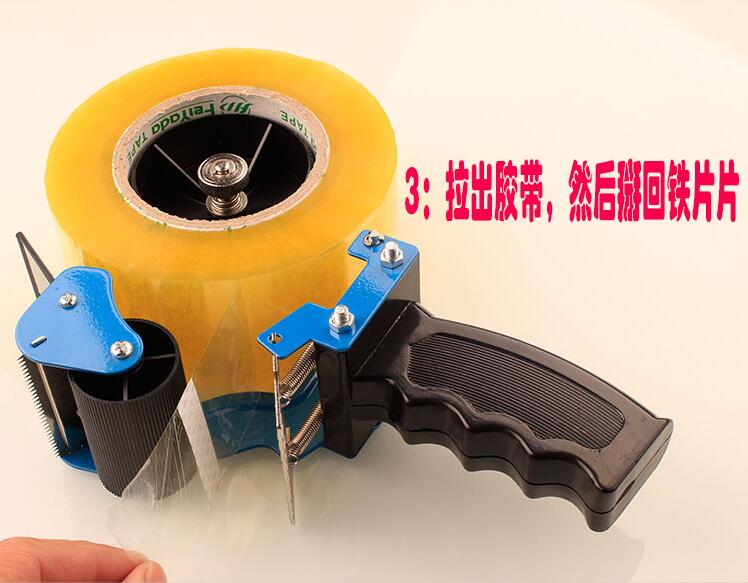 6cm Width hand-held Tape Cutter Sealing Device Large Auto Tape dispenser Dispensador Cinta Adhesiva