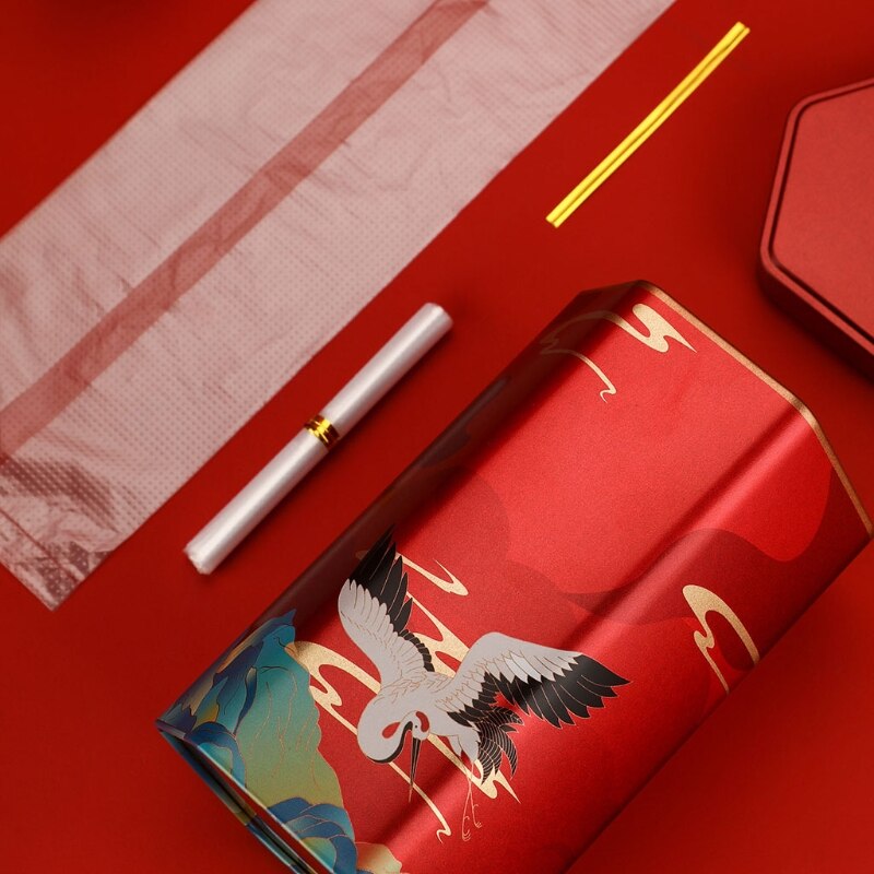 Tea Airtight Container Chinese Style Exquisite Tinplate Storage Tank Tea Cans