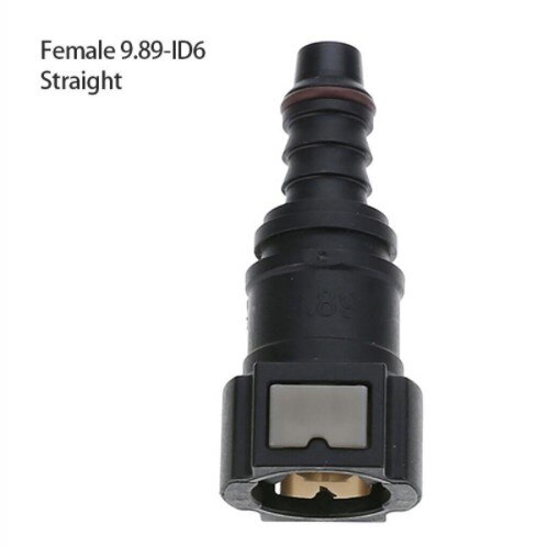 Quick Release Nylon Fuel Line Rubber Hose Coupler 7.89/9.89/11.8 Car Fuel Line Hose Coupler Connect Connector Car Accessories: 9.89-ID6 Straight