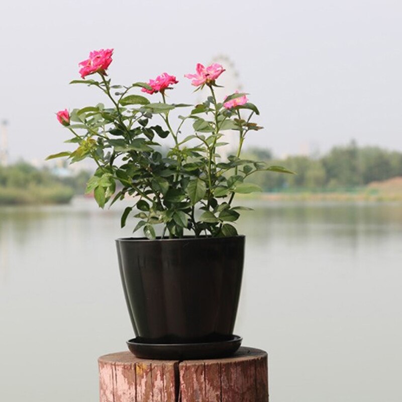 Imitation Ceramic Plastic Flower Plants Pots Thicken Succulents Nursery Garden Planter Home Office Decorative Crafts
