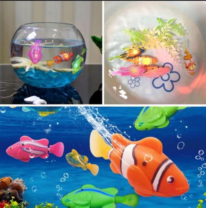 Bath Toys Attractive Swimming Fish Activated In Water Magical Electronic Fun Funny Gadgets Interesting for Kids