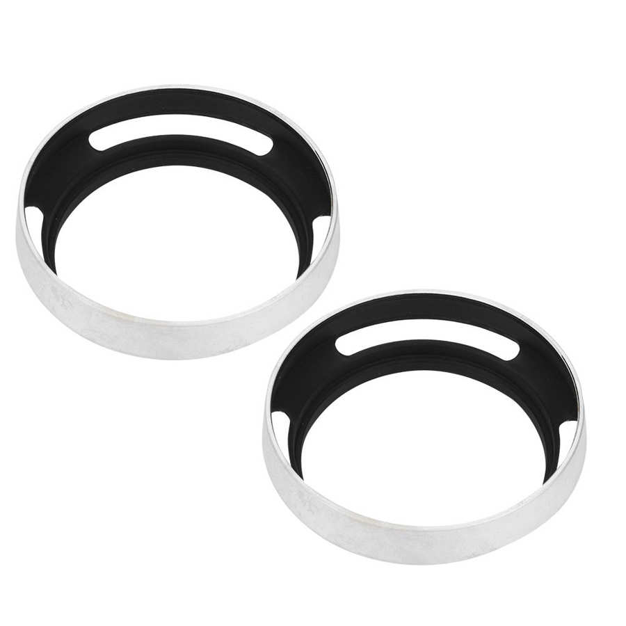 2pz in Alluminio Della Lega Scava Fuori lente cappuccio 58 millimetri Obiettivo per la Macchina Fotografica Argento