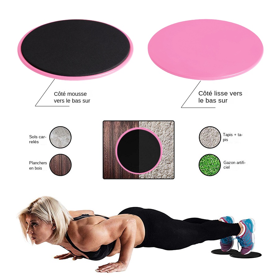 ÜSpund Gleitscheiben Schieberegler 2Stck Fitness Ader Schieberegler Ganzkörper trainieren Zubehör Bauch Ausbildung Yoga Sport Ausrügestochen