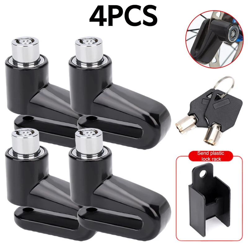 Beveiliging Antidiefstalslot Fietsschijfremslot Fiets Motor Mini Antidiefstal Draagbaar hangend remslot van aluminiumlegering: Marineblauw