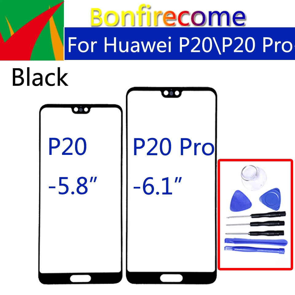 For Huawei P20 P20Pro Touch Screen Sensor LCD Display Digitizer Front outer Glass For P20 Pro P20 Plus Touchscreen Replacement