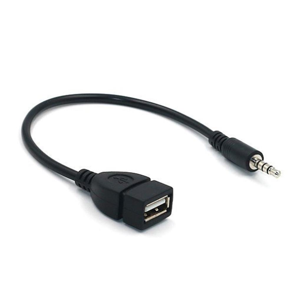 Audio Convert Cable 3.5mm Male Audio AUX Jack Naar USB 2.0 Type Auto EEN Vrouwelijke OTG Converter Adapter kabel