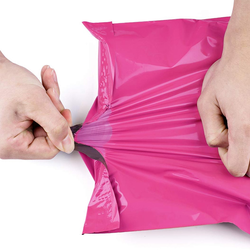 100pcs Pink Poly Mailer Self Adhesive Post Mailing Package Mailer Courier Envelopes Bags Courier Storage bags