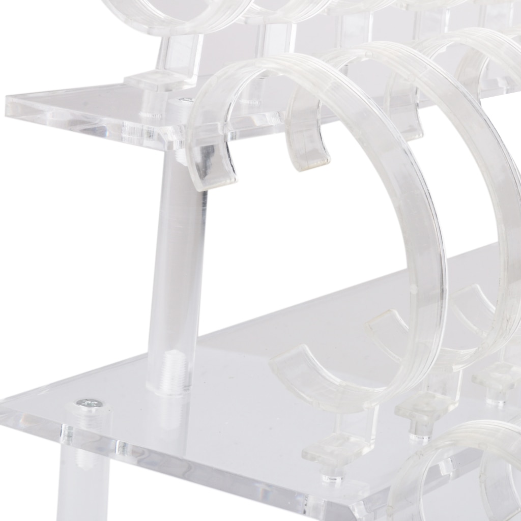 Novelty Watches Stand Holder Removable 24 Slots Acrylic Watch Jewelry Display Rack Watch Frame Watch Holder