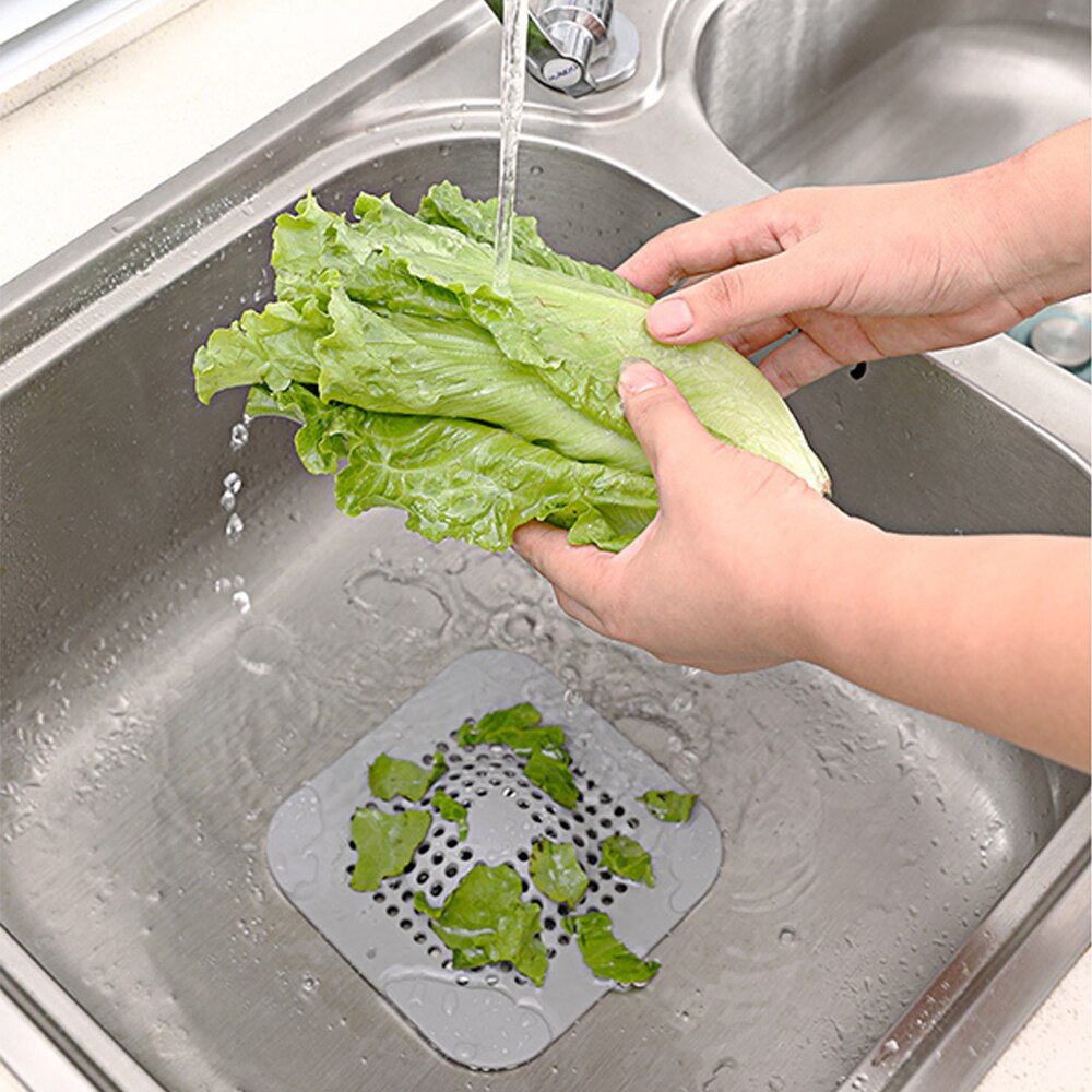 Bad Afvoer Haar Catcher Douche Putdeksel Haar Stopper Met Sucker Siliconen Gootsteen Zeef Badkamer Haar Filter