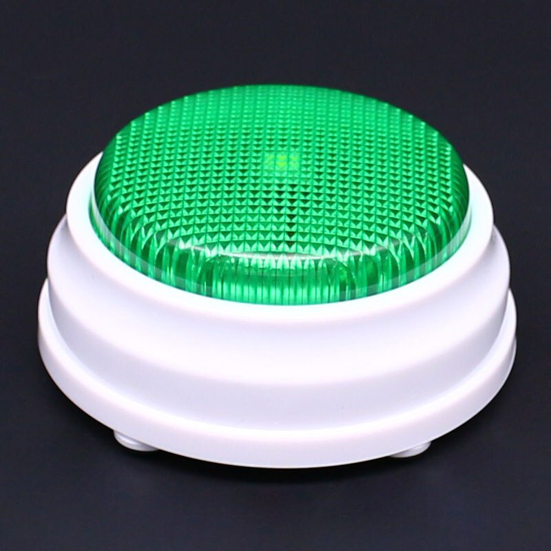 Recording sound button, Classroom Lights & Sounds Classroom Answer Game Buzzer Crazy Sounds Party Game with LED M16: Green