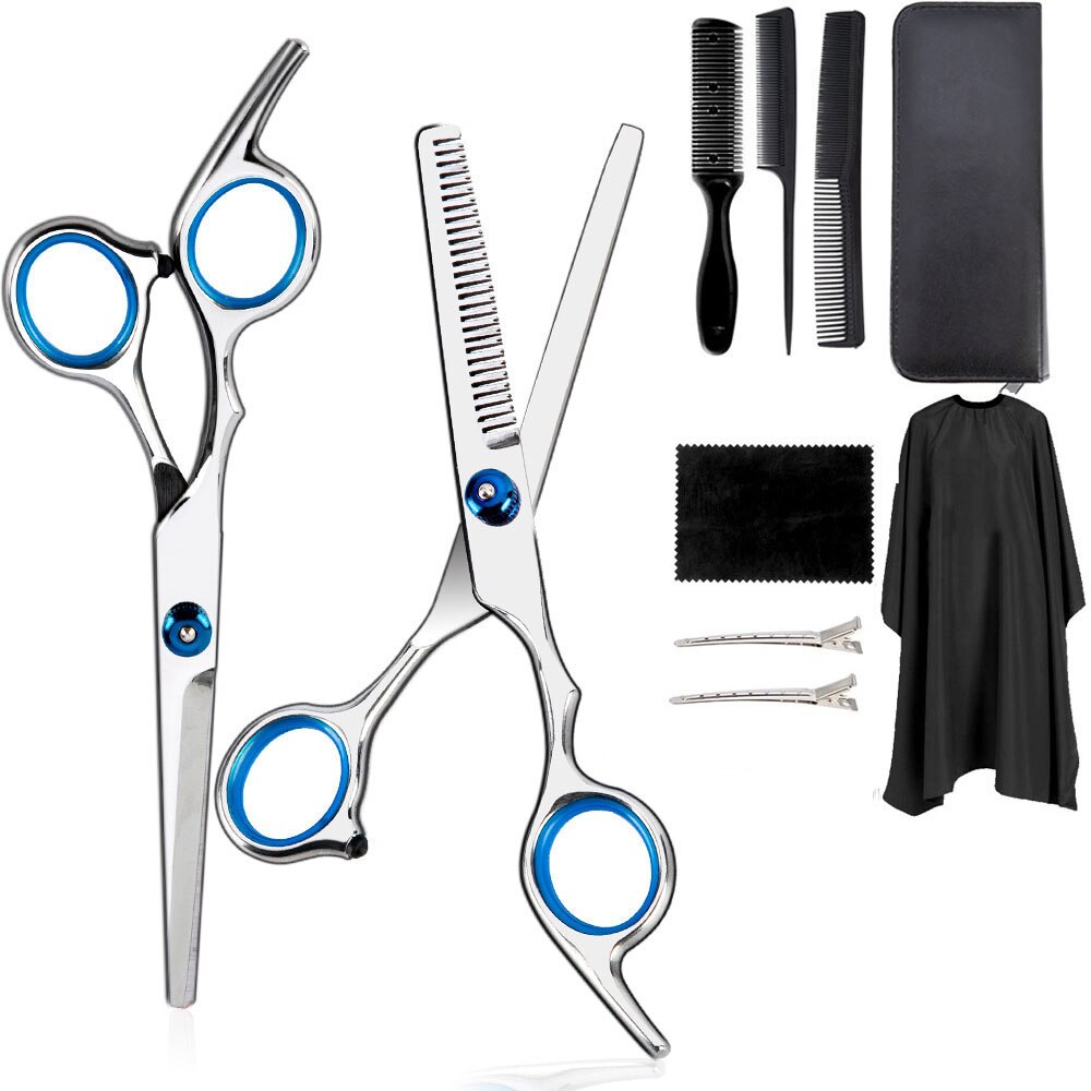 Barber Scissors Types 10/3pcs Hair Scissor 6 Inch Barber Hairdressing Cu... – Vicedeal