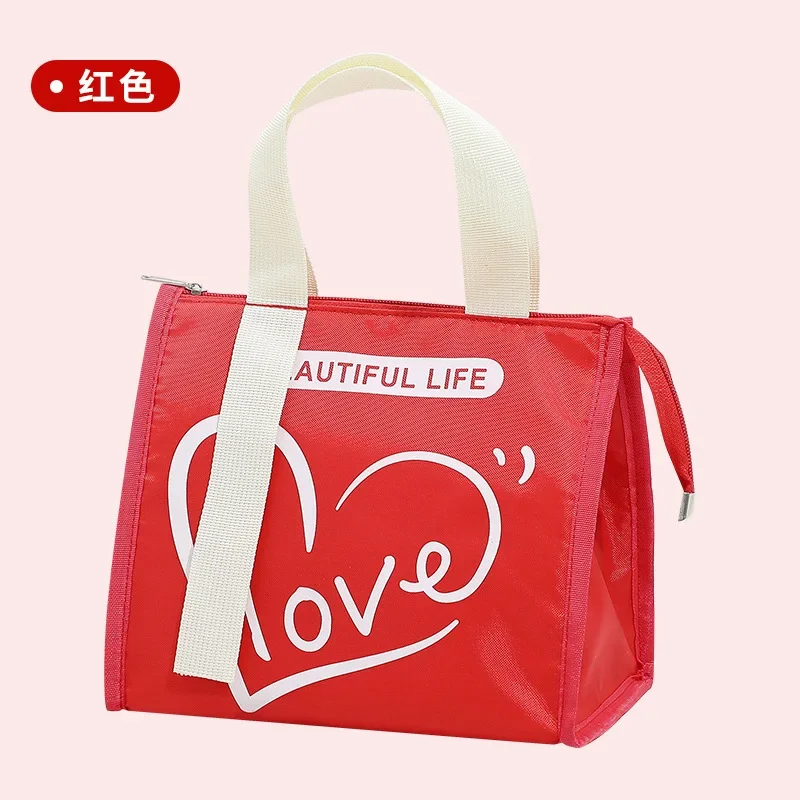 High-Capacity Portable Insulated Lunch Bag Women/Kid Picnic Work Travel Food Thermal Storage Container Bento Box Cooler Tote Bag: GRAY