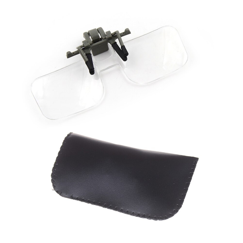Magnifier Clip On Glasses Magnifying Glasses Eyeglasses Watch Repair Tool