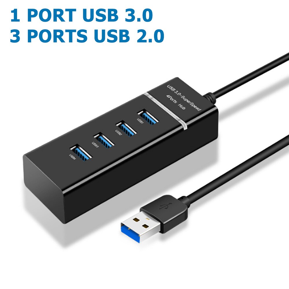 hub til usb 3.0 2.0 3.1 4 bærer multi splitter usb adapter utvidelseskabel til bærbar stasjonær datamaskin pc tilbehør usb hub
