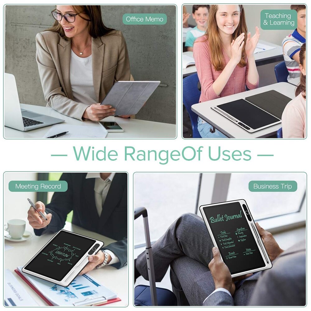 10.1 Inch LCD Business Writing Tablet LCD Handwriting Board with Case Electronic notepad LCD flexible LCD Screen For Work Study